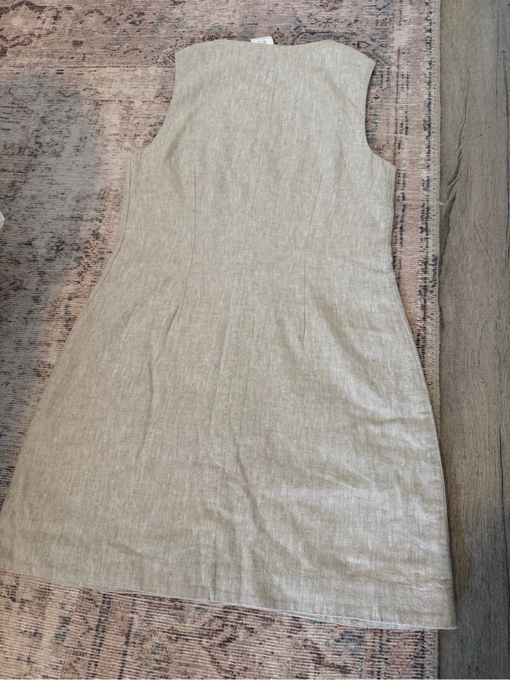 NWT Abercrombie & Fitch Tailored Linen-Blend Vest Mini Dress - Picture 2 of 3